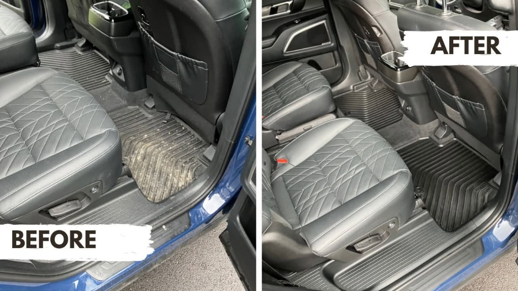Zack's Auto Detailing - SUV 2nd Row Cabin & Floor Liner Detail
